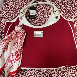 Rocco Barocco handbag and scarf